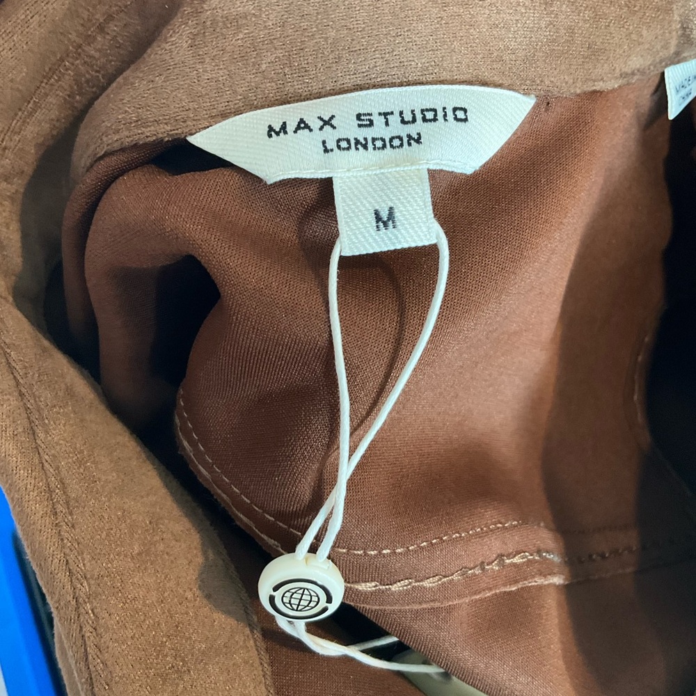 Max Studio Brown Suede Dress - Picture 7 of 8